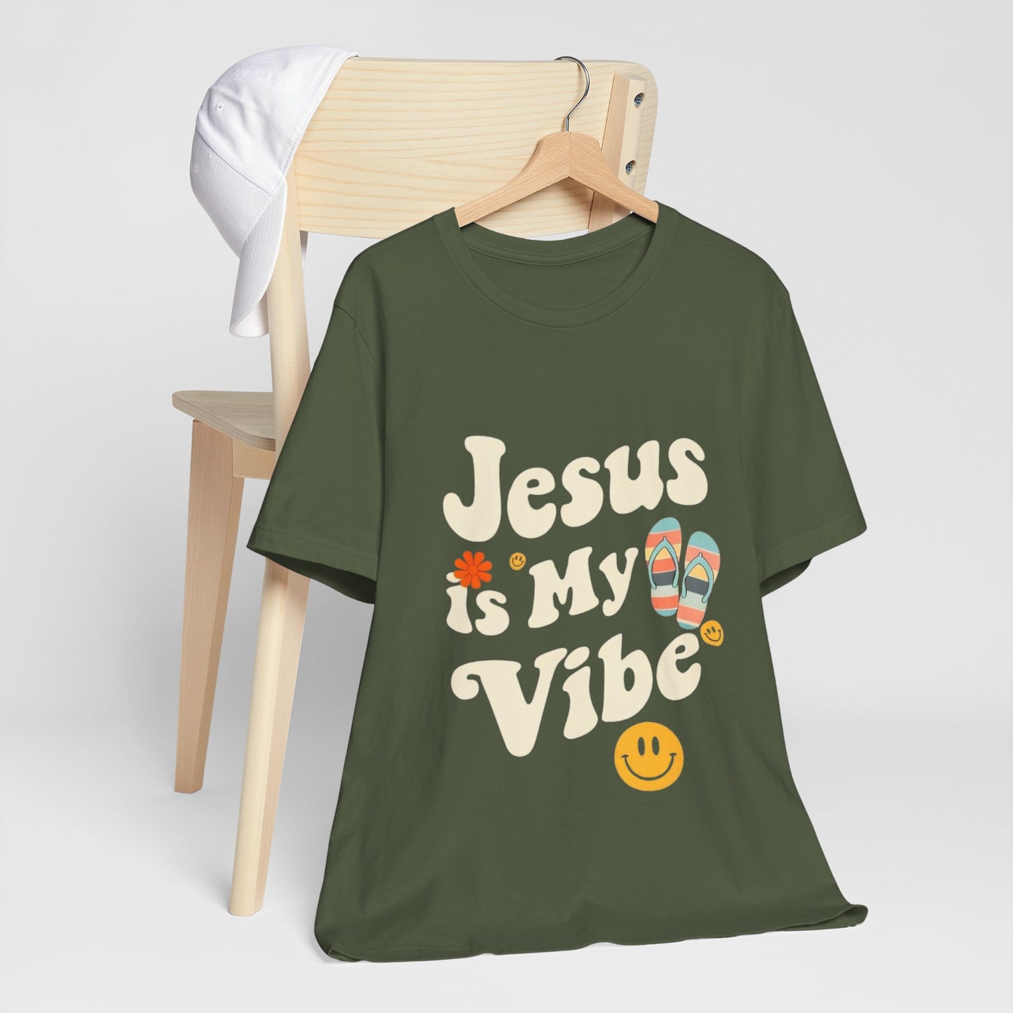 “Jesus Is My Vibe” Religious T-Shirt – Stylish Faith Statement