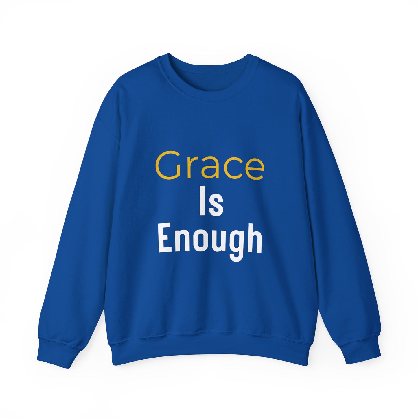 “Grace is Enough” Crewneck Religious Sweatshirt – Cozy Faith Comfort