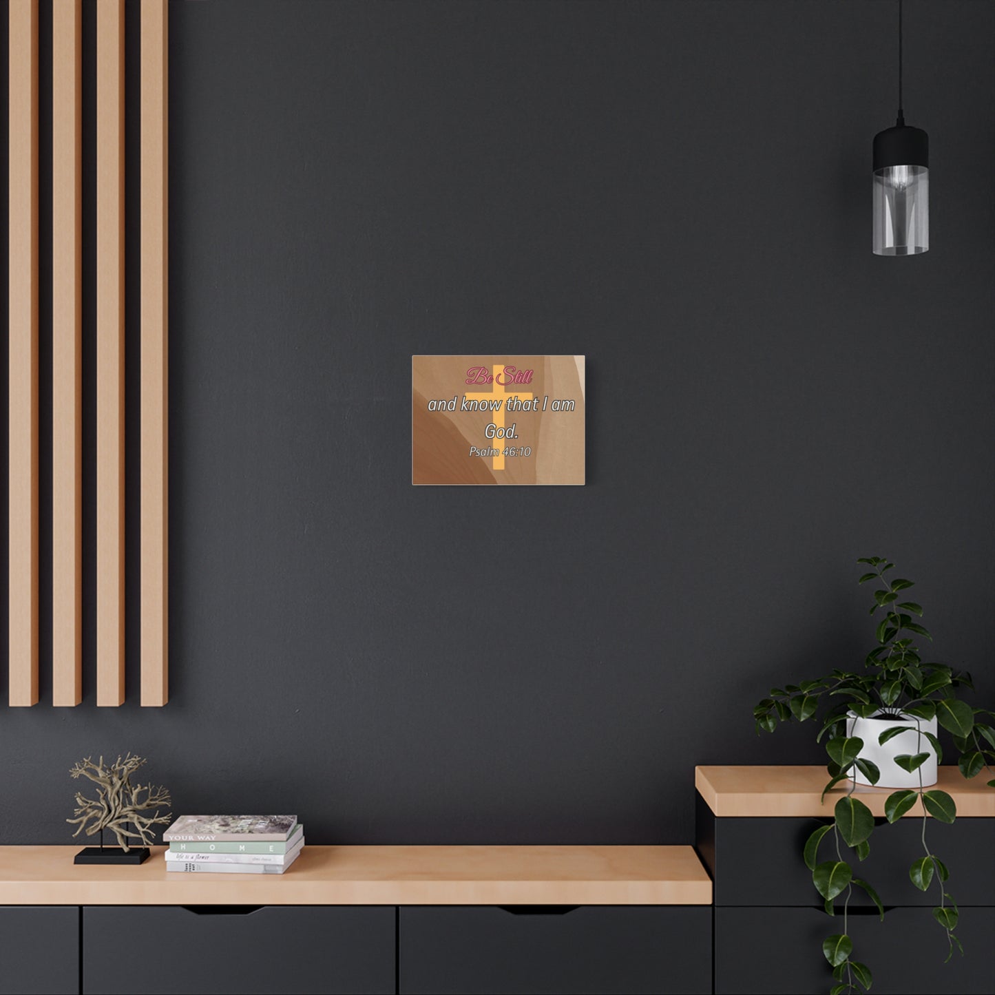Inspirational Christian Wall Art - "Be still and know that I am God" Matte Canvas
