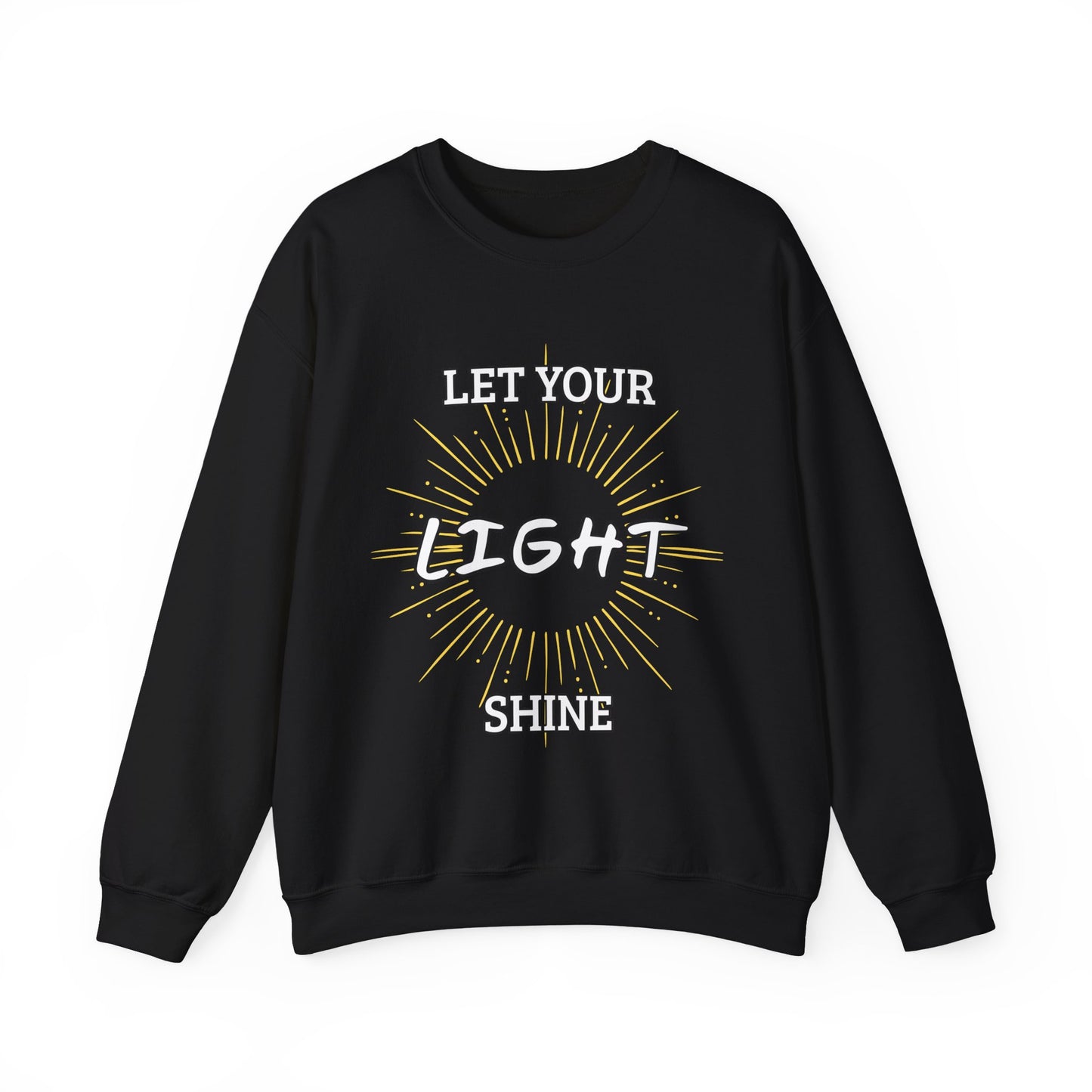 “Let Your Light Shine” Crewneck Sweatshirt – Cozy and Inspirational Religious Apparel