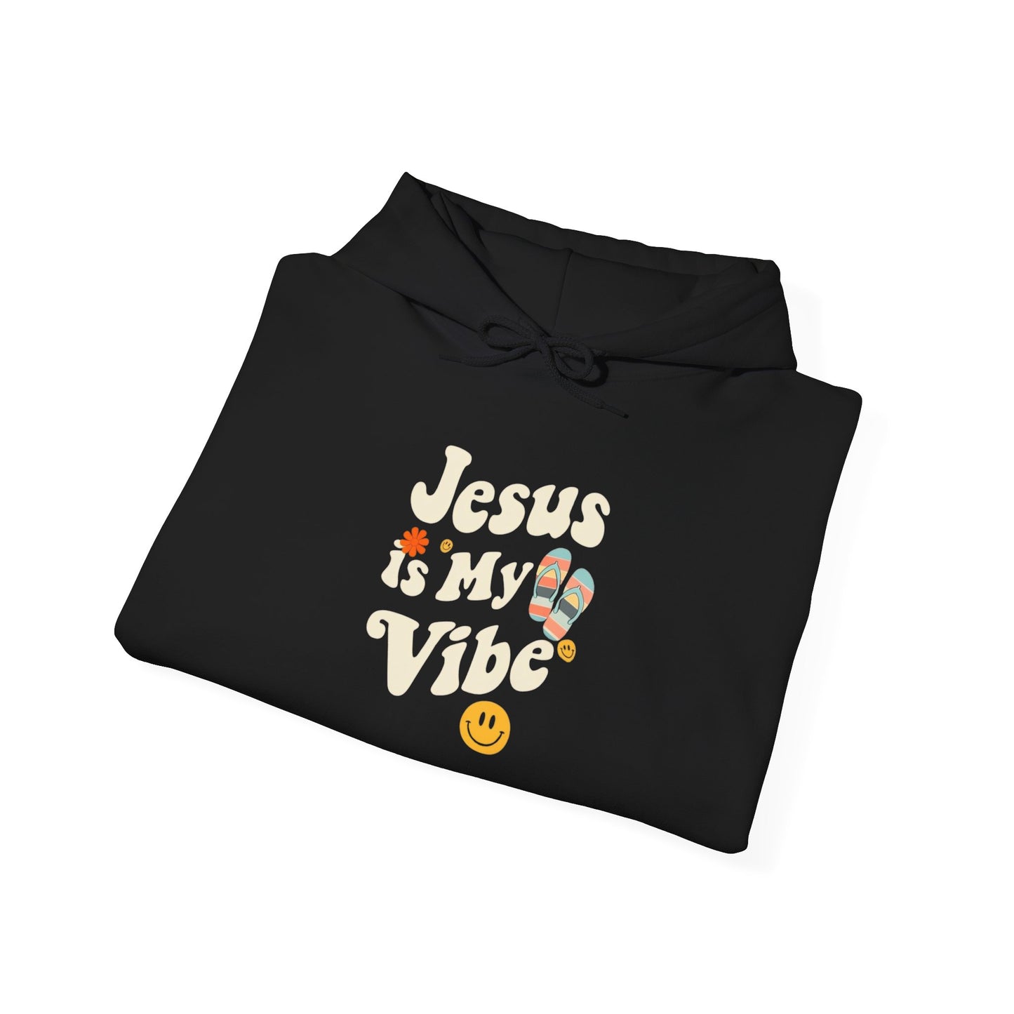 “Jesus Is My Vibe” Religious Hoodie – Unisex Pullover for Bold Faith Expression