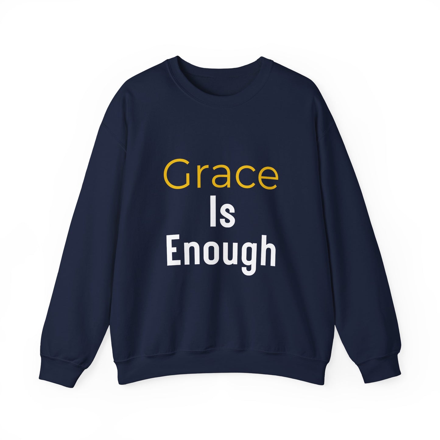 “Grace is Enough” Crewneck Religious Sweatshirt – Cozy Faith Comfort