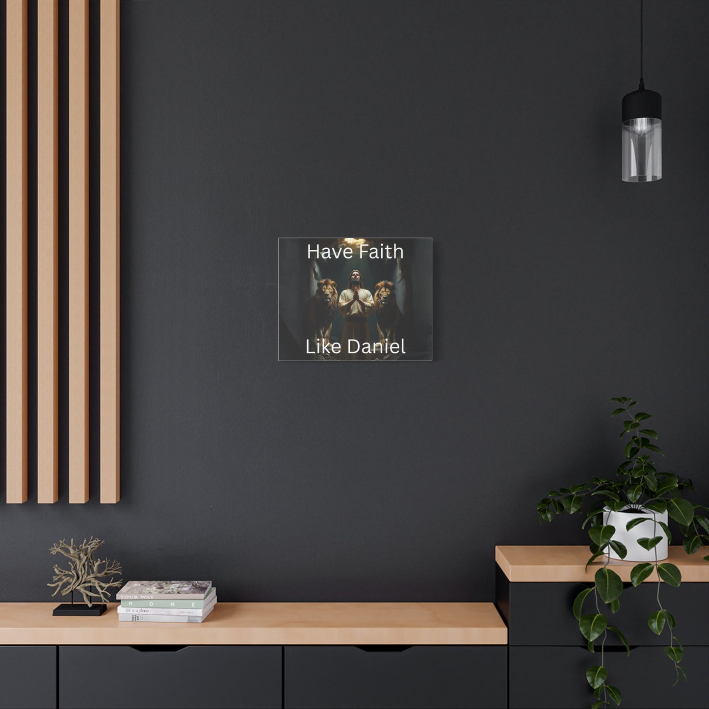 Inspirational Christian Wall Art - "Have Faith Like Daniel" Matte Canvas