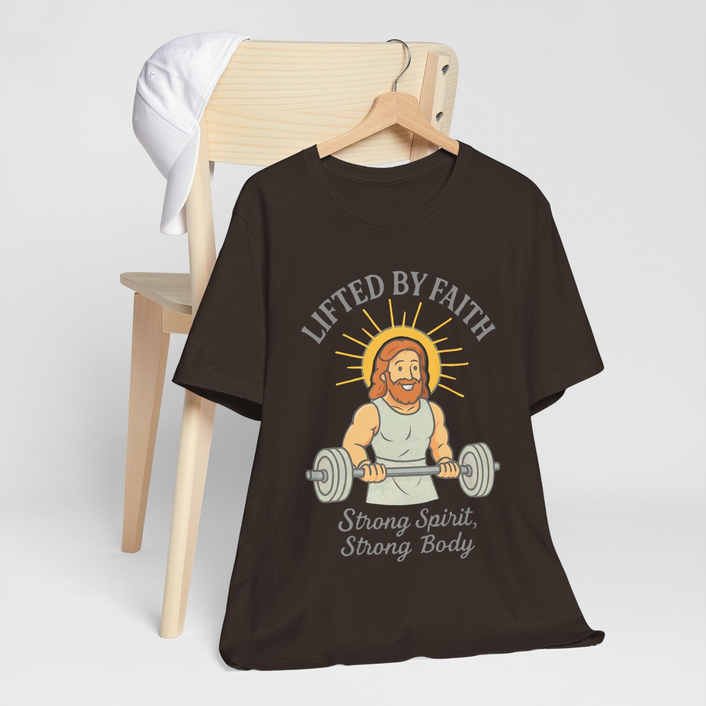 “Lifted by Faith” Religious T-Shirt – Strength & Spiritual Motivation