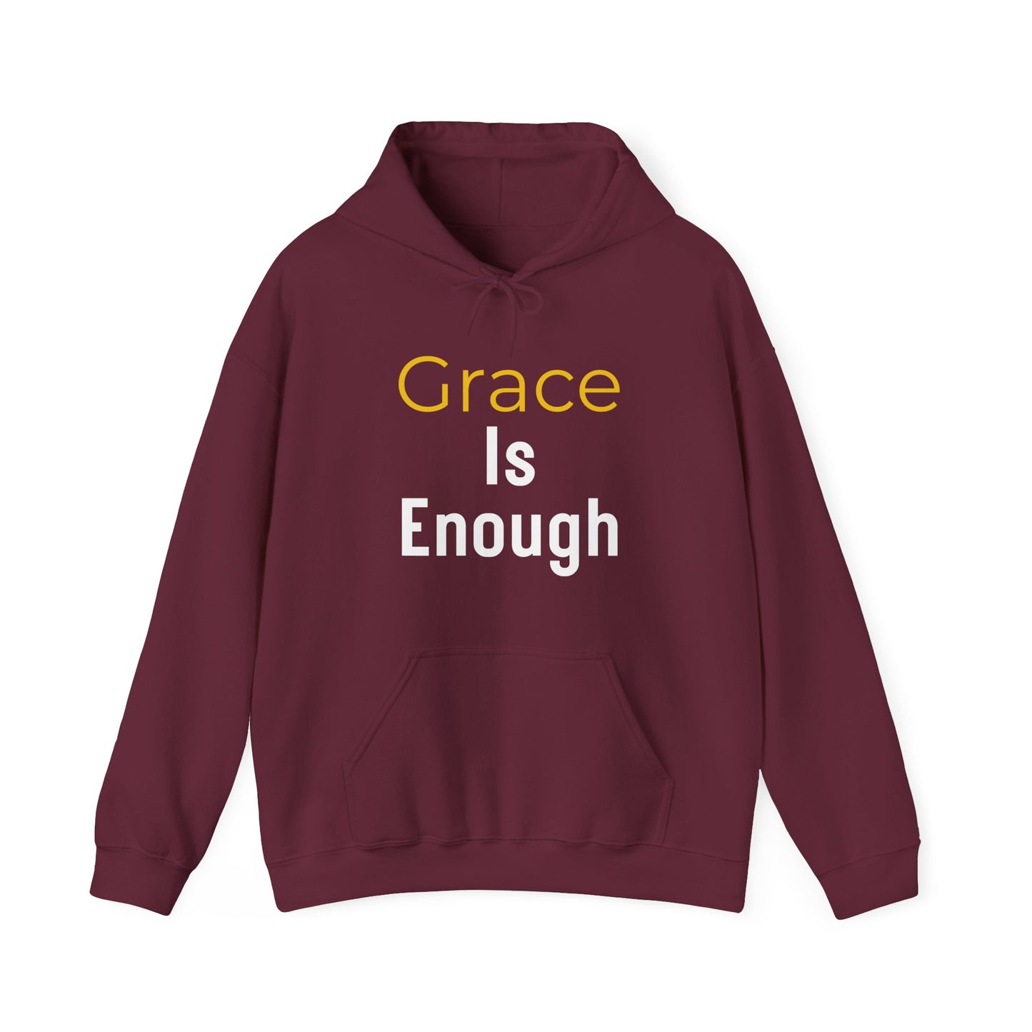 “Grace is Enough” Religious Hoodie – Unisex Pullover for Everyday Encouragement