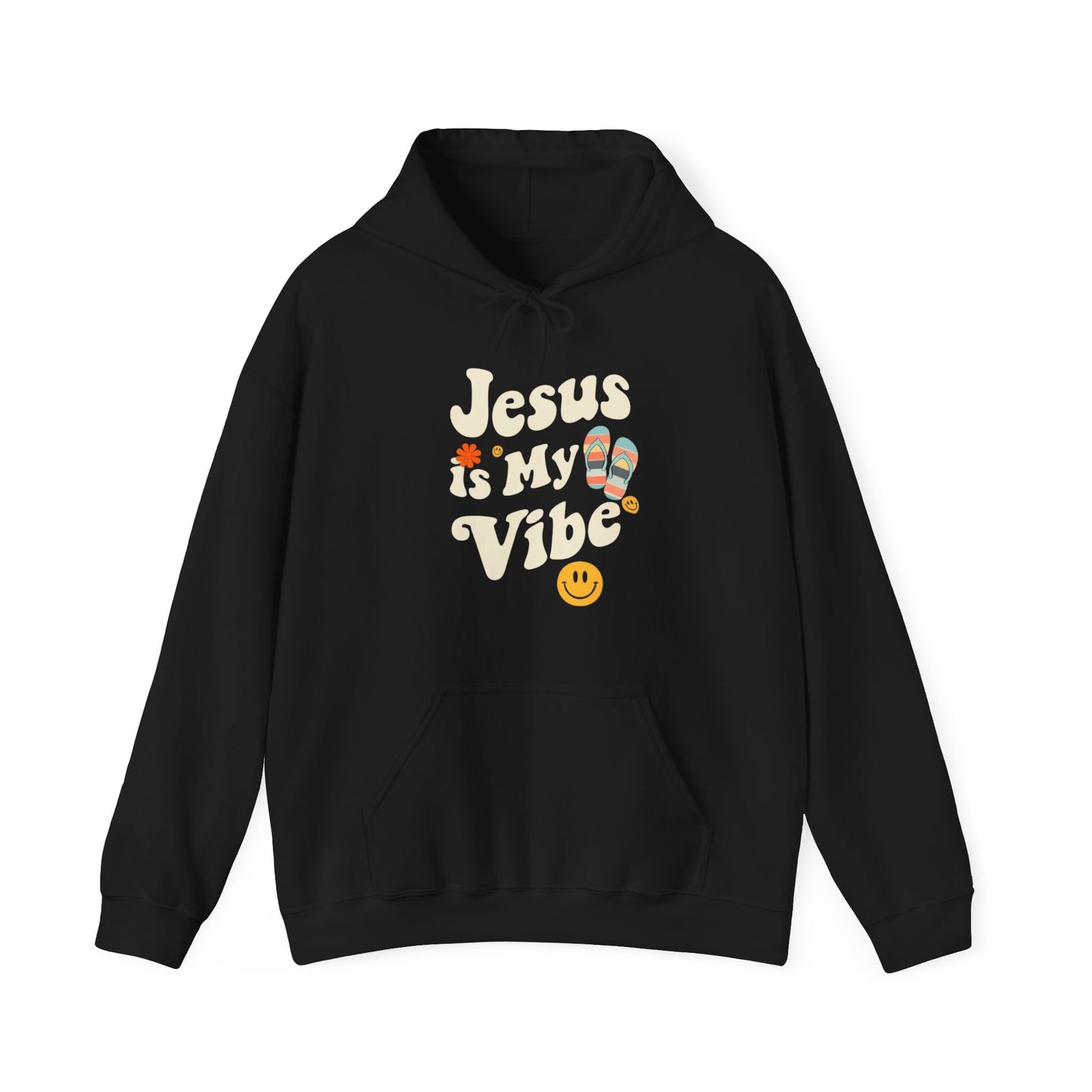 “Jesus Is My Vibe” Religious Hoodie – Unisex Pullover for Bold Faith Expression