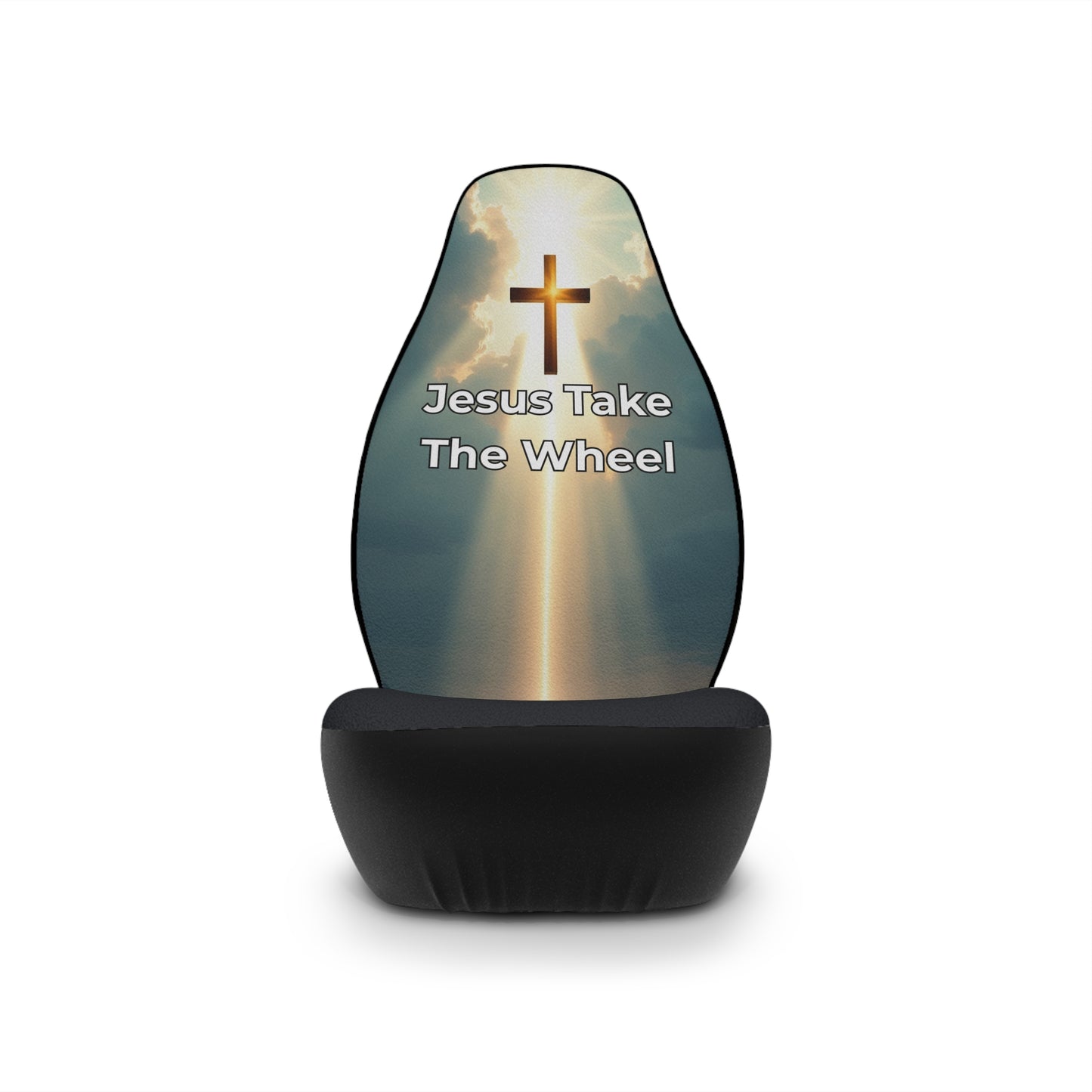 Jesus Take The Wheel Car Seat Cover - Christian Auto Accessories, Vehicle Decor, Seat Protectors, Spiritual Gifts, Religious Car Decor