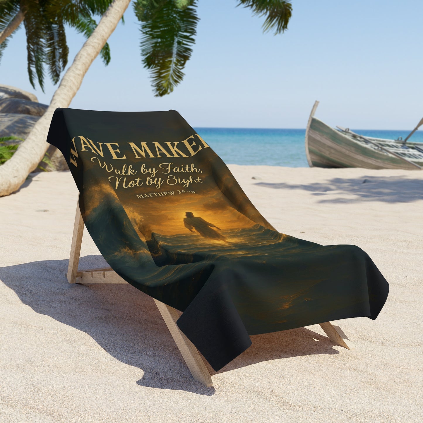 "Wave Maker" Christian Beach Towel