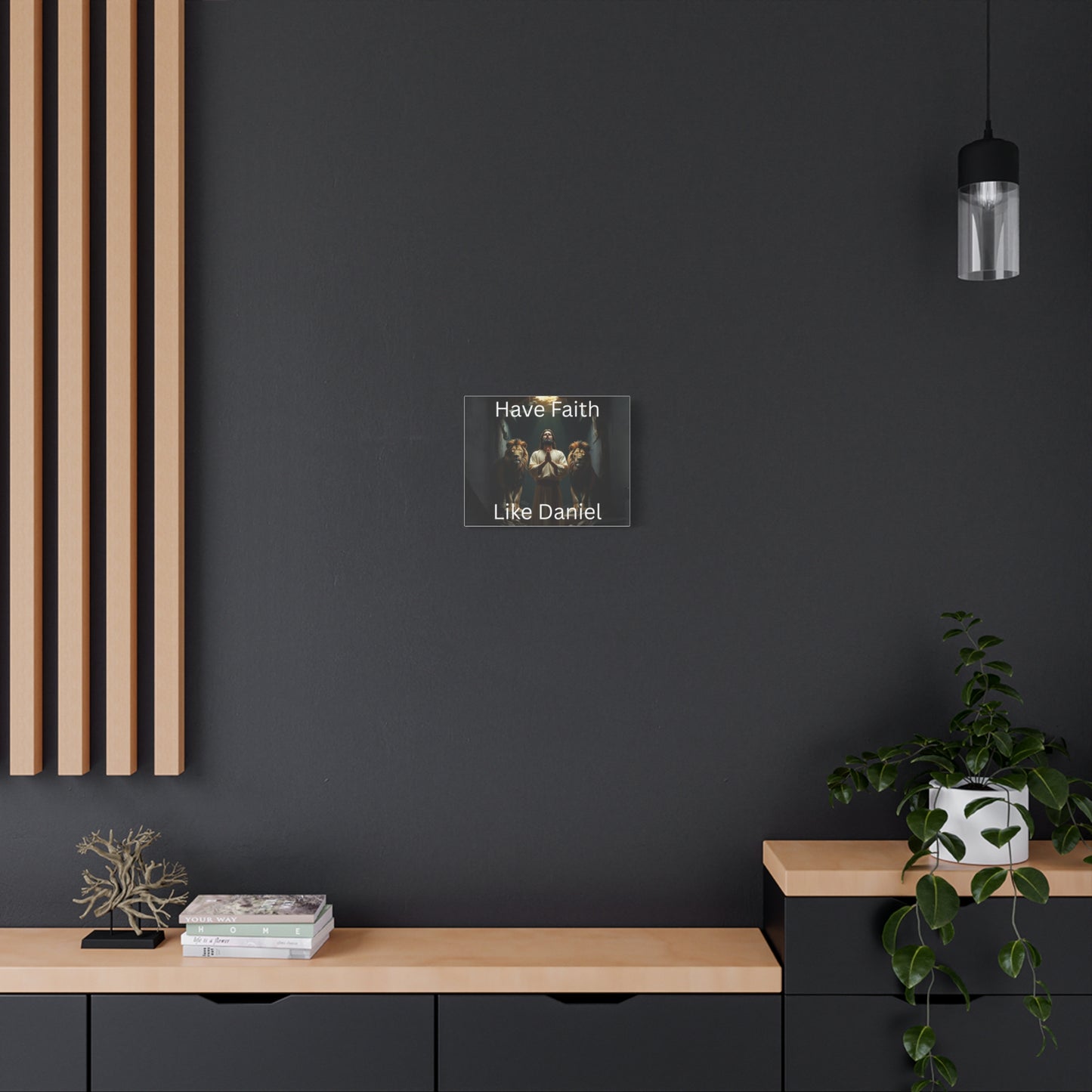 Inspirational Christian Wall Art - "Have Faith Like Daniel" Matte Canvas