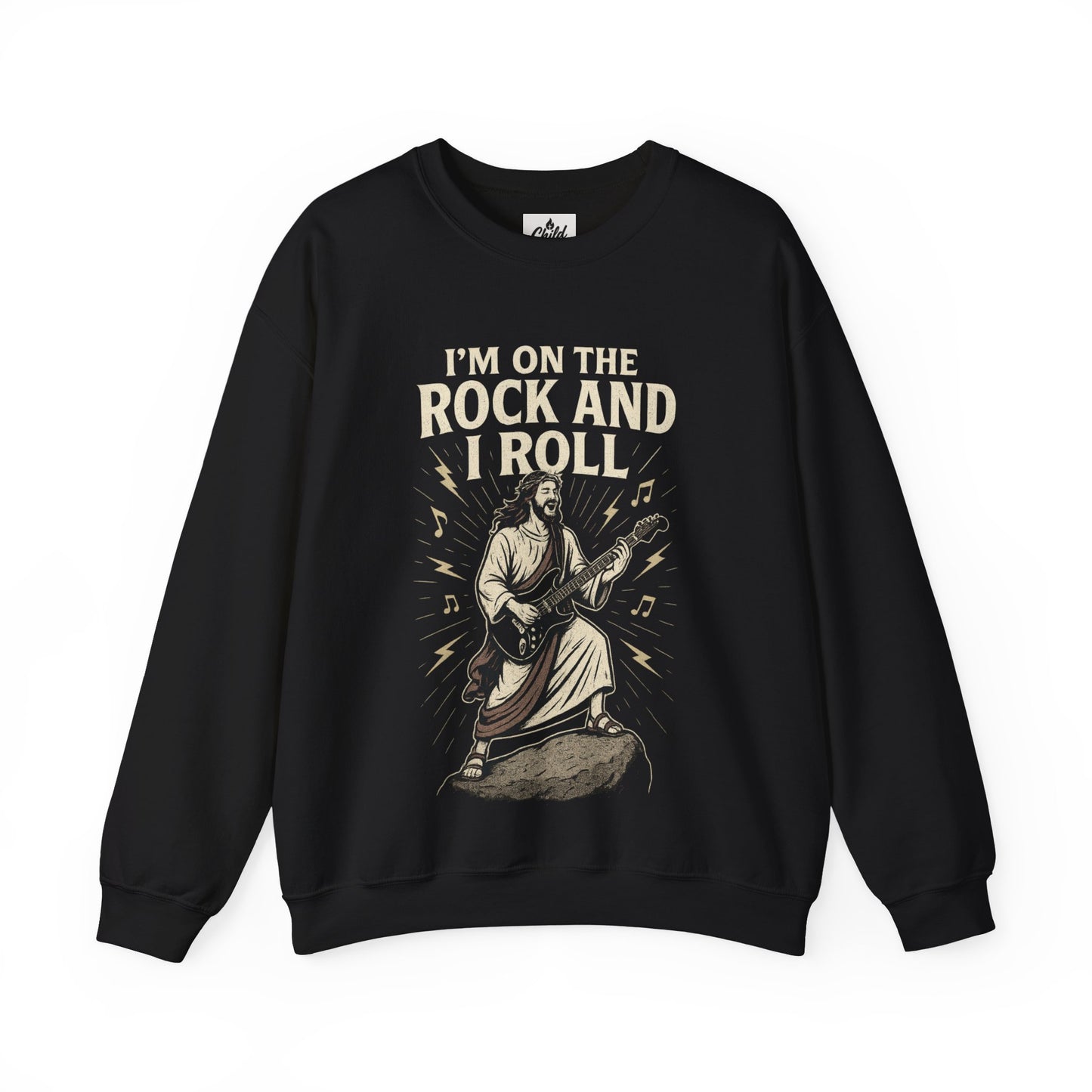 "I'm on the Rock and I Roll" - Christian Sweatshirt - Unisex