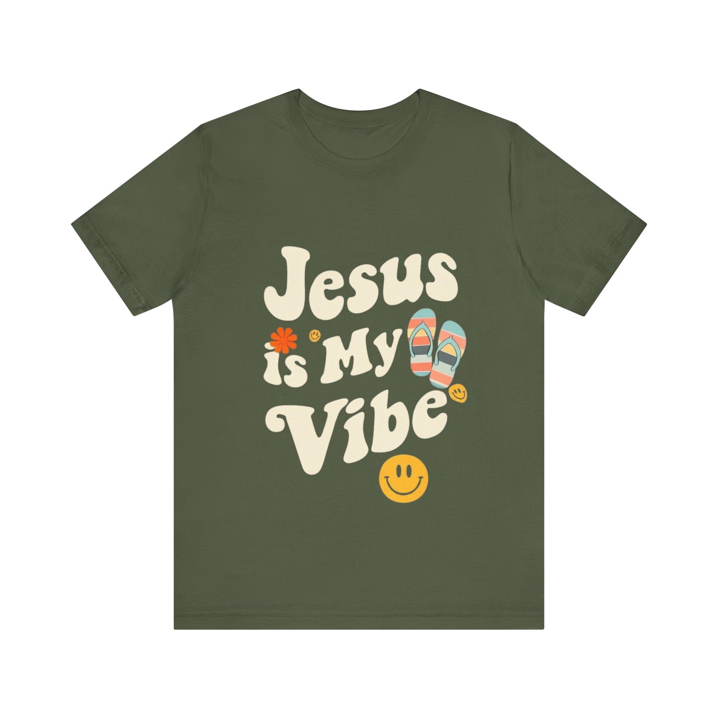 “Jesus Is My Vibe” Religious T-Shirt – Stylish Faith Statement