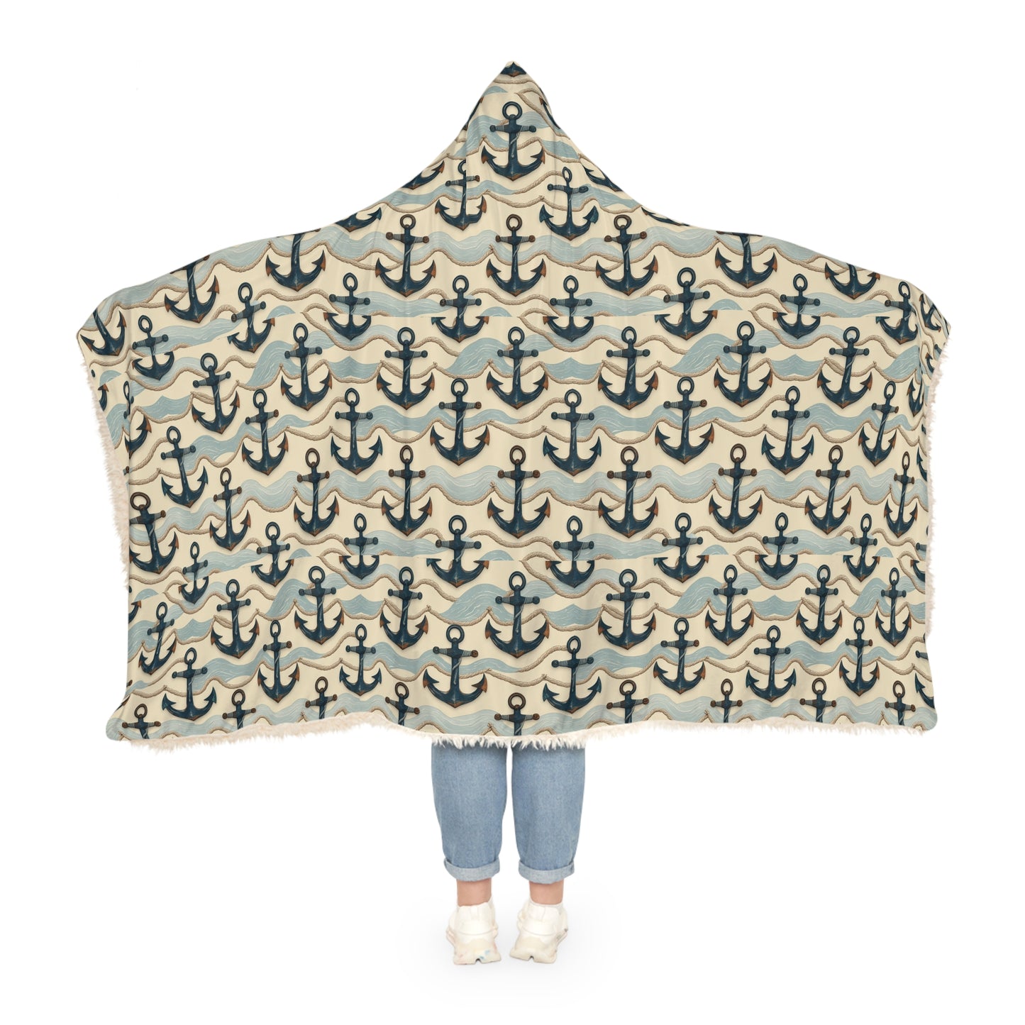 "Anchor Hebrews 6:19)" Christian Snuggle Blanket representing hope in faith