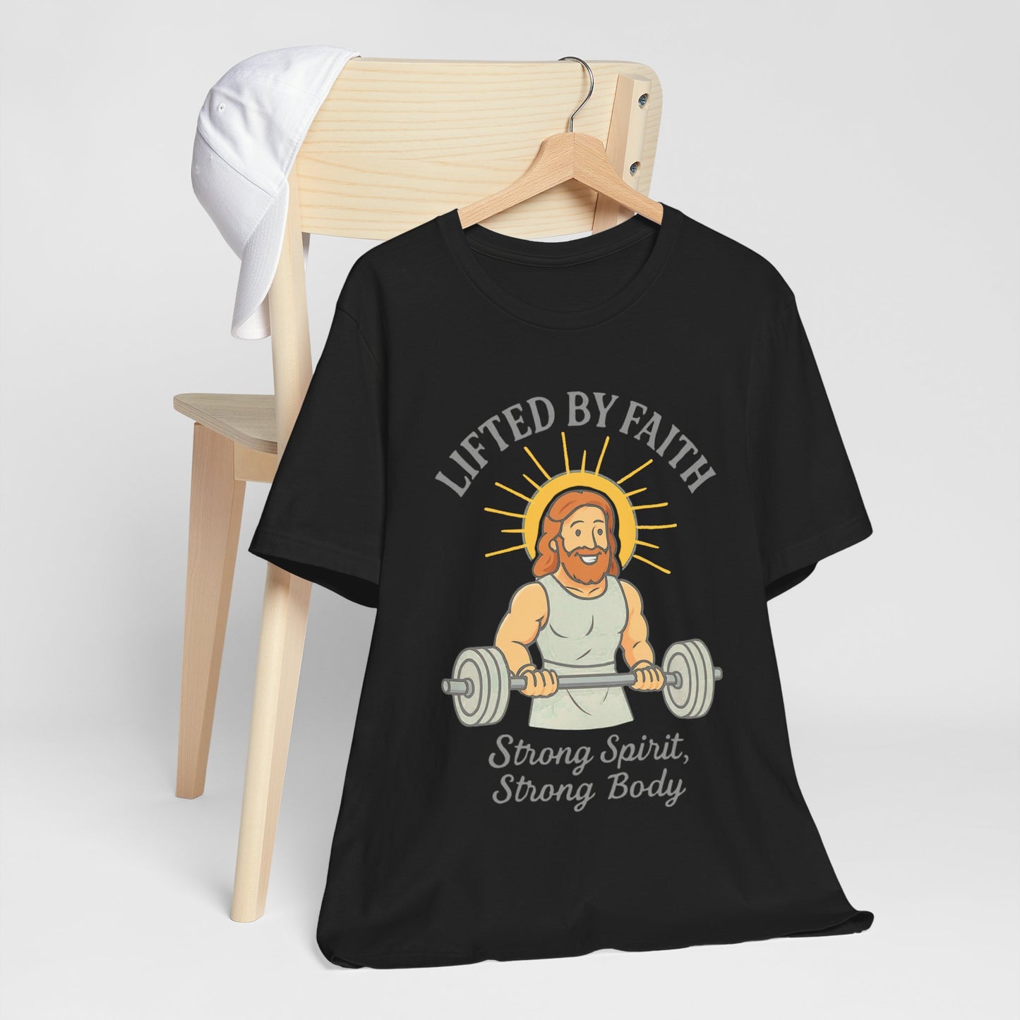 “Lifted by Faith” Religious T-Shirt – Strength & Spiritual Motivation