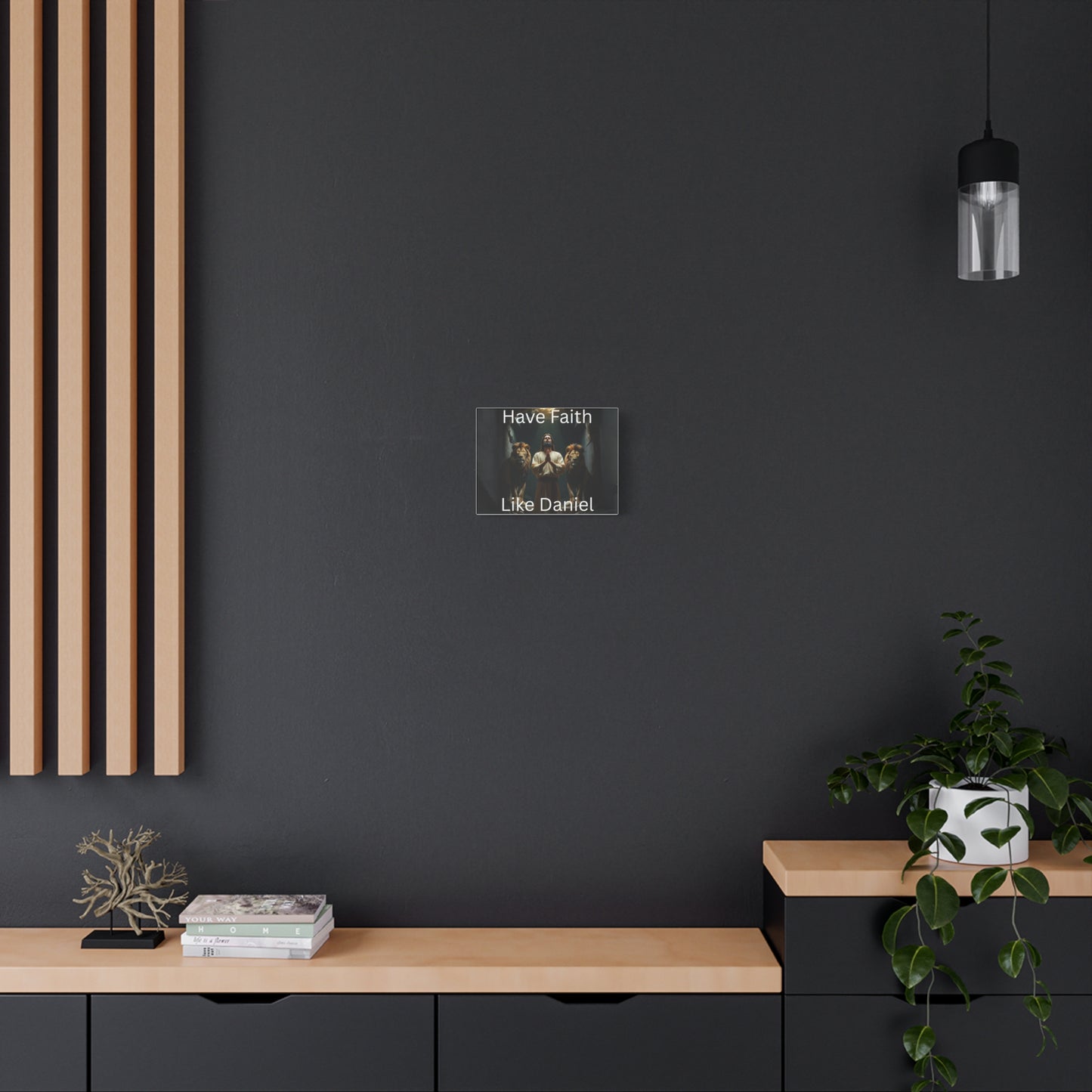 Inspirational Christian Wall Art - "Have Faith Like Daniel" Matte Canvas