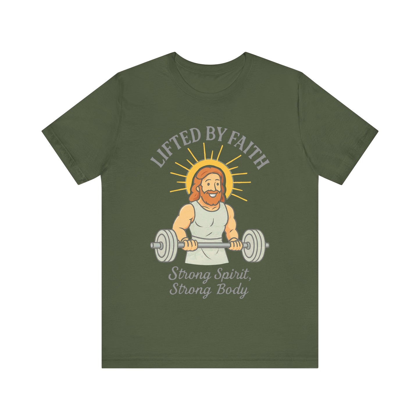 “Lifted by Faith” Religious T-Shirt – Strength & Spiritual Motivation