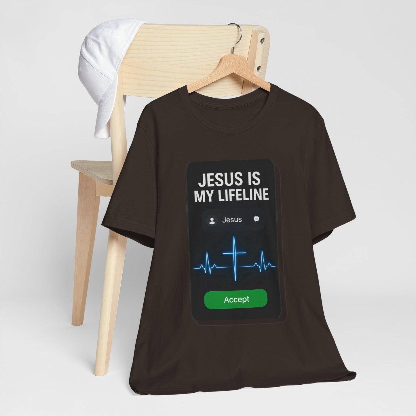 “Jesus Is My Lifeline” Religious T-Shirt – Faith-Filled Message of Hope