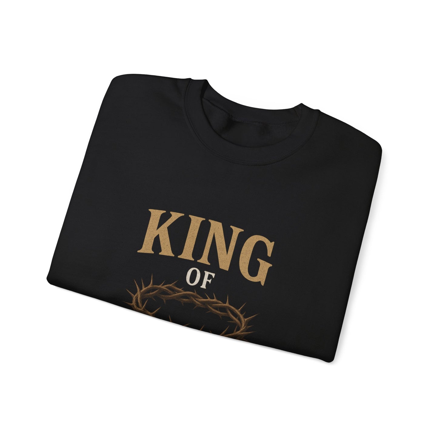 “King of Kings” Crewneck Sweatshirt – Classic Religious Apparel