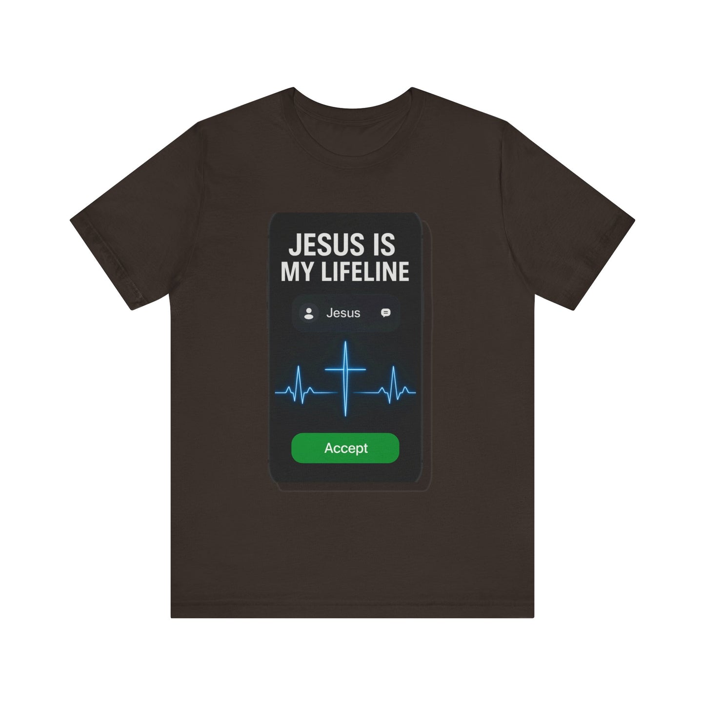 “Jesus Is My Lifeline” Religious T-Shirt – Faith-Filled Message of Hope