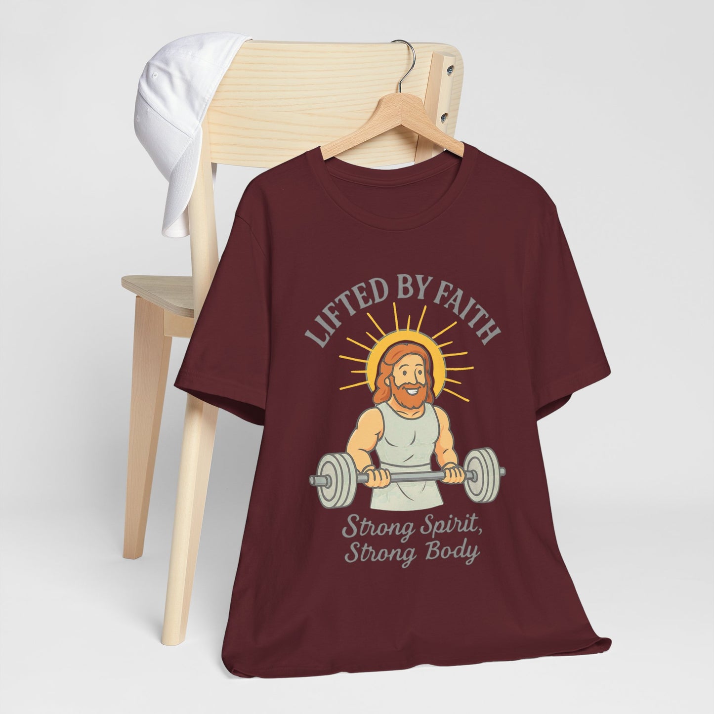 “Lifted by Faith” Religious T-Shirt – Strength & Spiritual Motivation