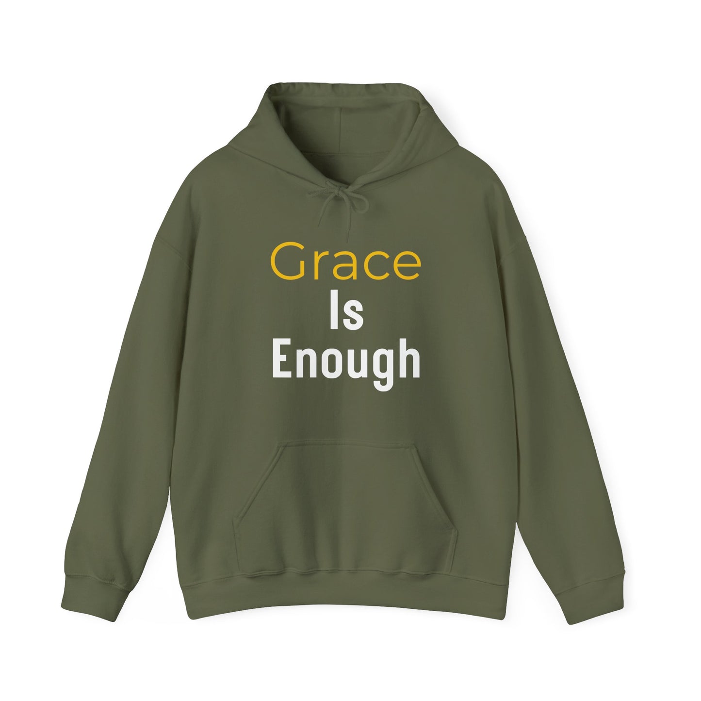 “Grace is Enough” Religious Hoodie – Unisex Pullover for Everyday Encouragement