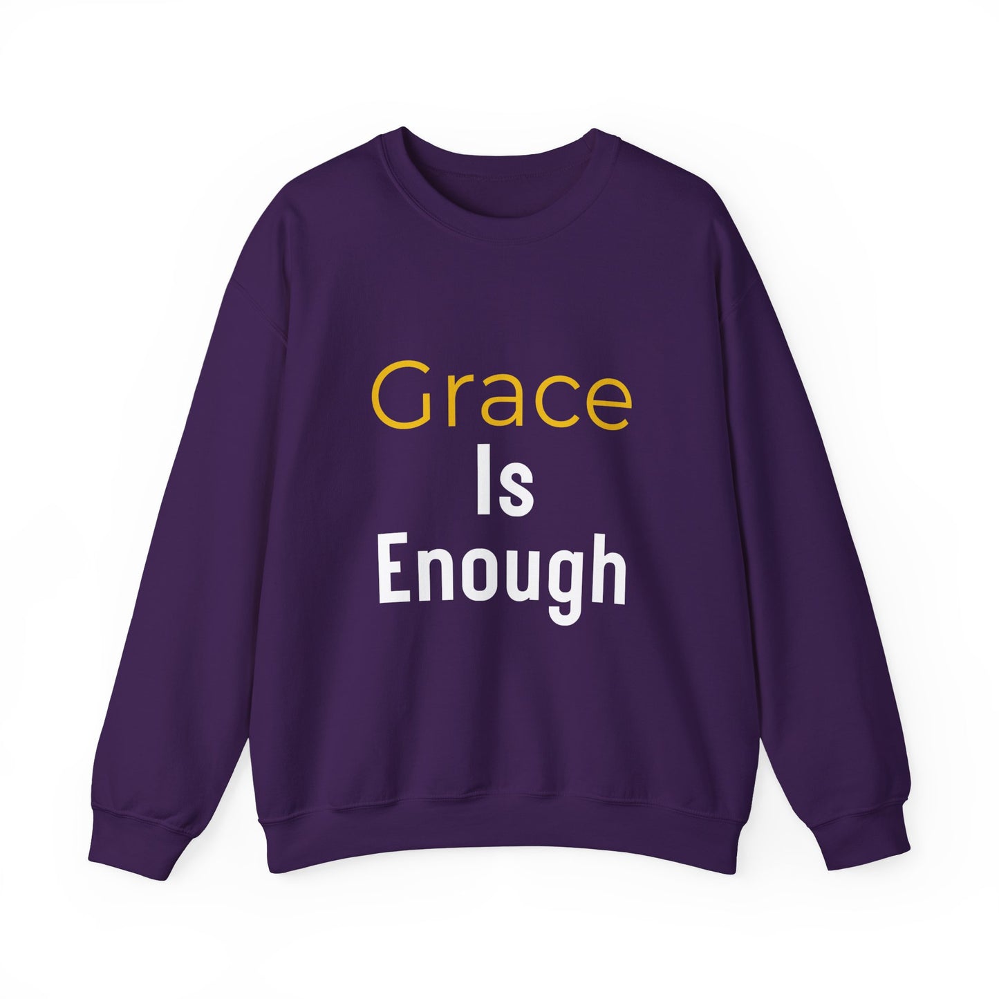 “Grace is Enough” Crewneck Religious Sweatshirt – Cozy Faith Comfort