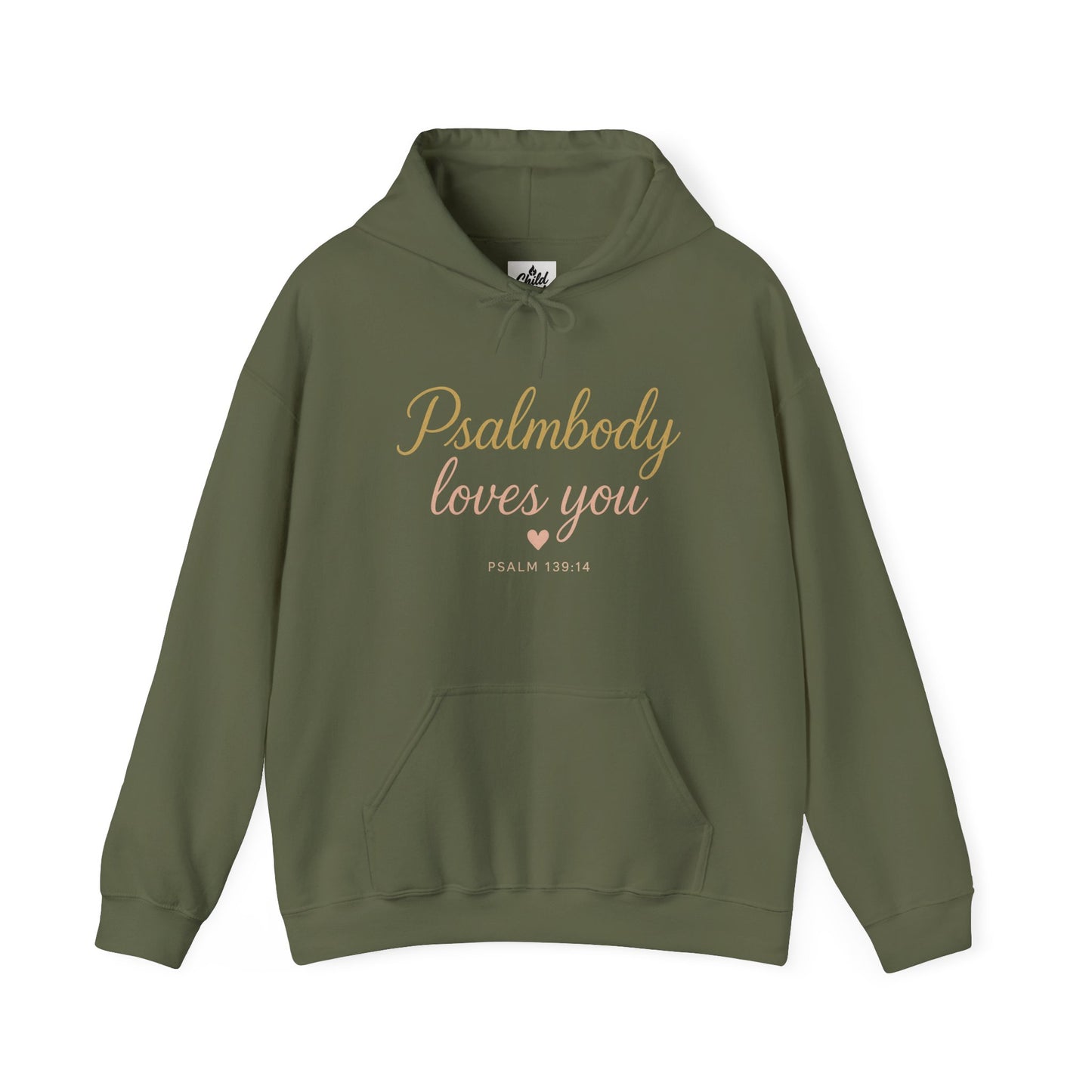 "Psalmbody Loves You" Hoodie - Unisex Heavy Blend Christian Sweatshirt for Relaxation & Faith