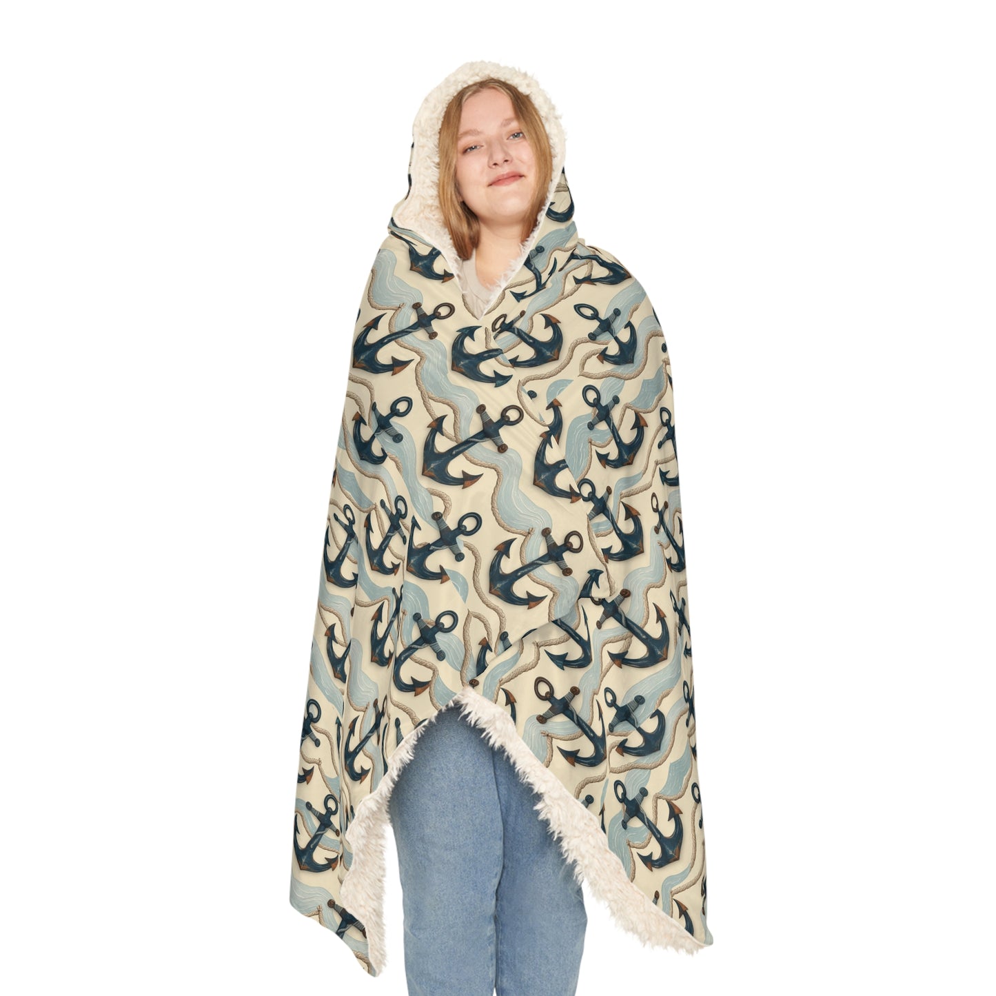 "Anchor Hebrews 6:19)" Christian Snuggle Blanket representing hope in faith