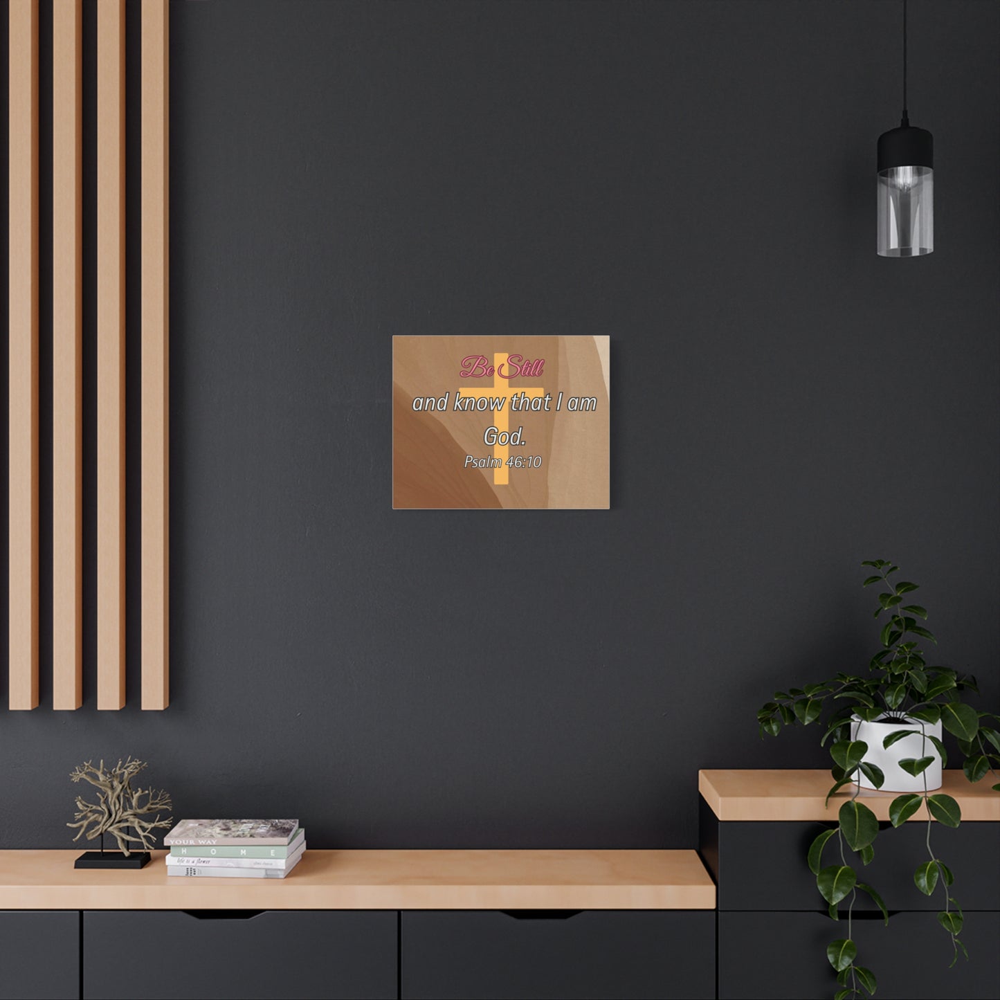 Inspirational Christian Wall Art - "Be still and know that I am God" Matte Canvas