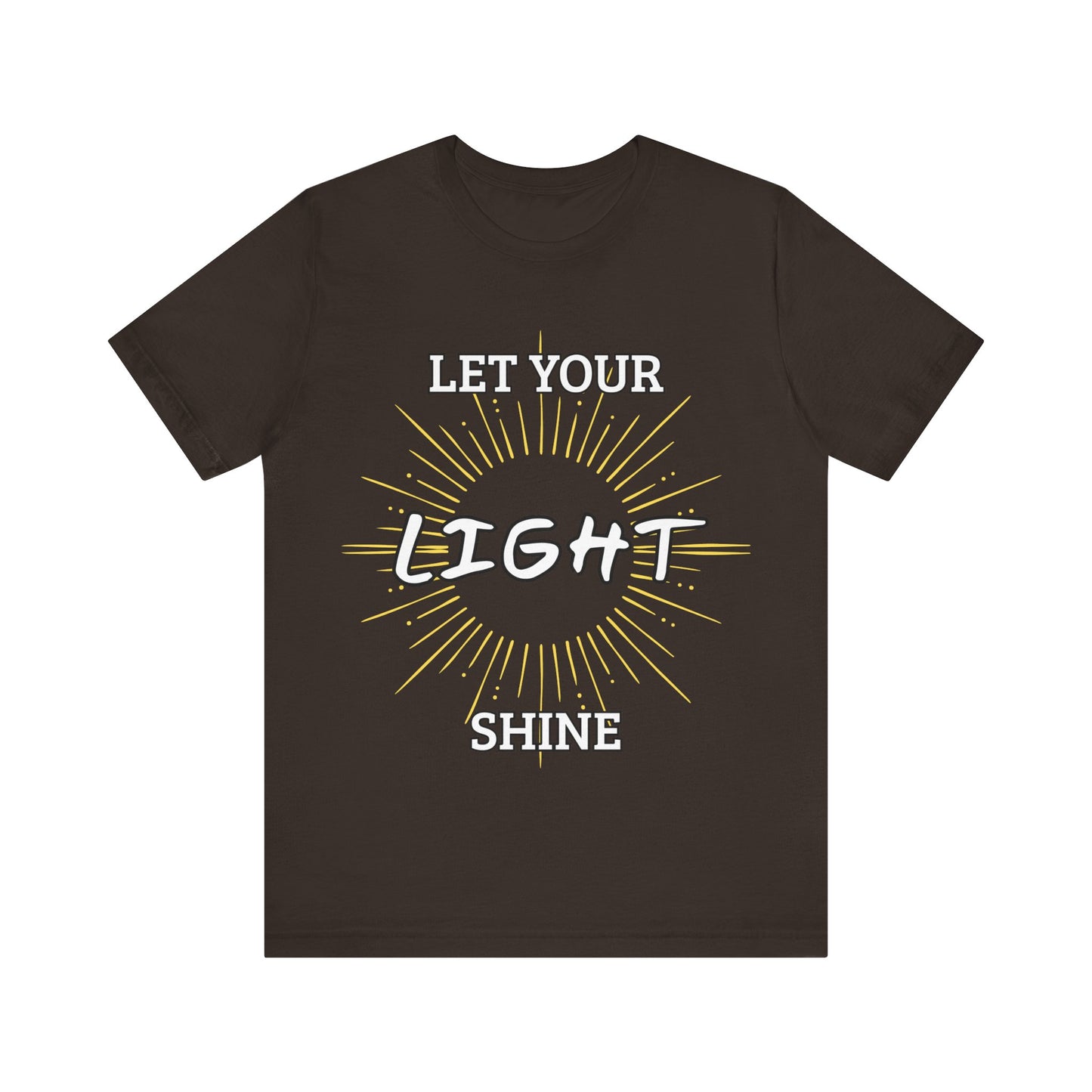 “Let Your Light Shine” Religious T-Shirt – Uplifting Faith Message