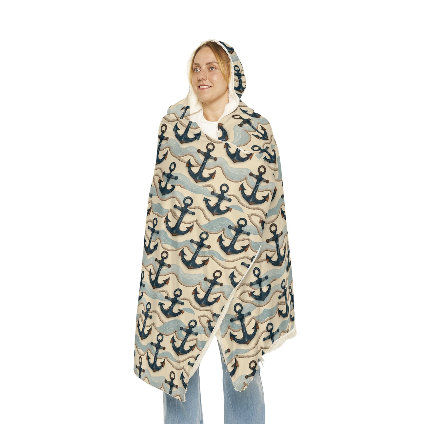 "Anchor Hebrews 6:19)" Christian Snuggle Blanket representing hope in faith