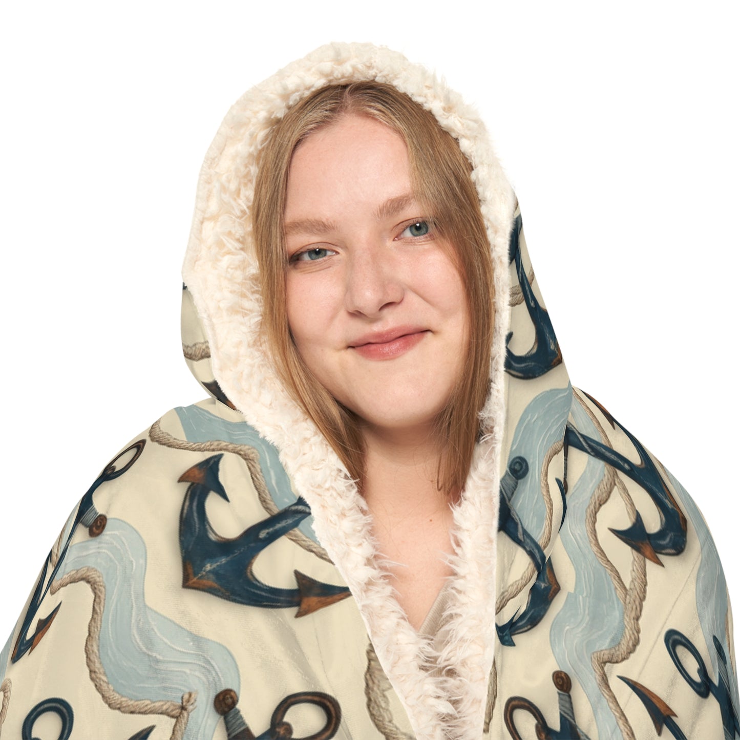 "Anchor Hebrews 6:19)" Christian Snuggle Blanket representing hope in faith