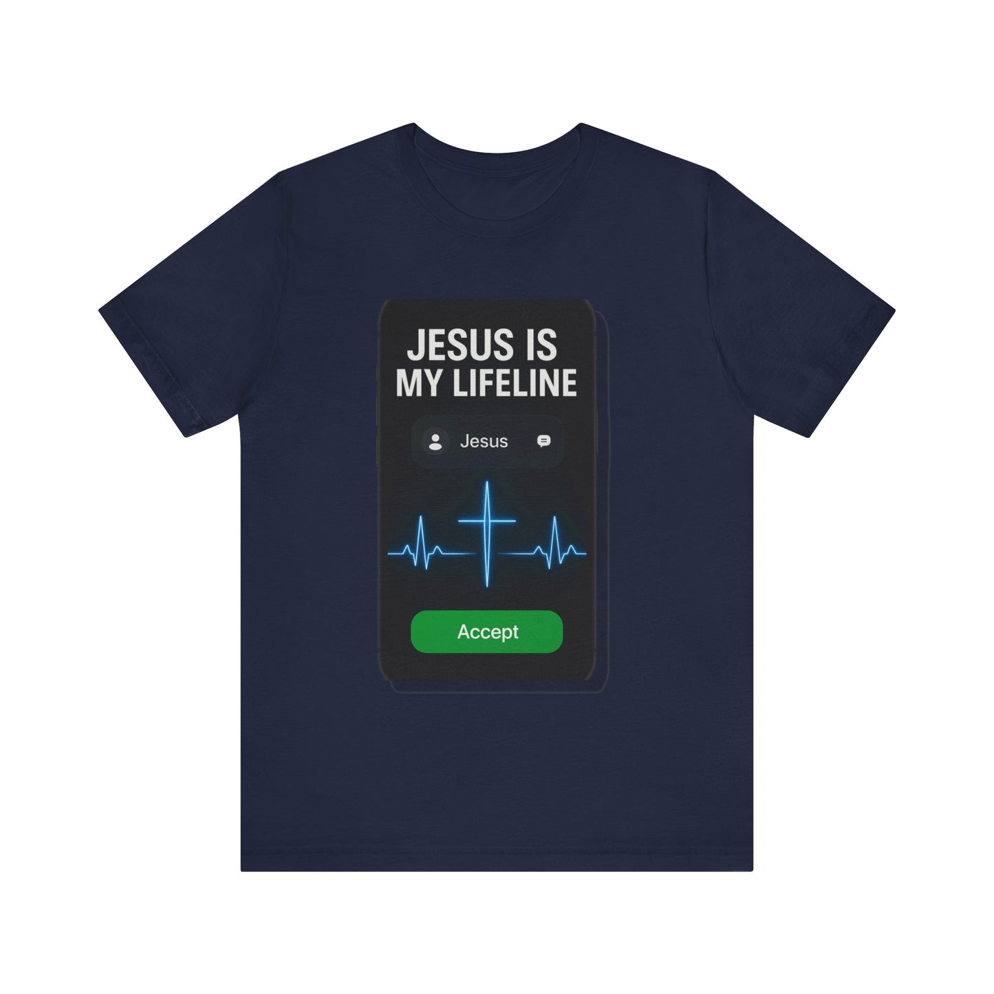 “Jesus Is My Lifeline” Religious T-Shirt – Faith-Filled Message of Hope