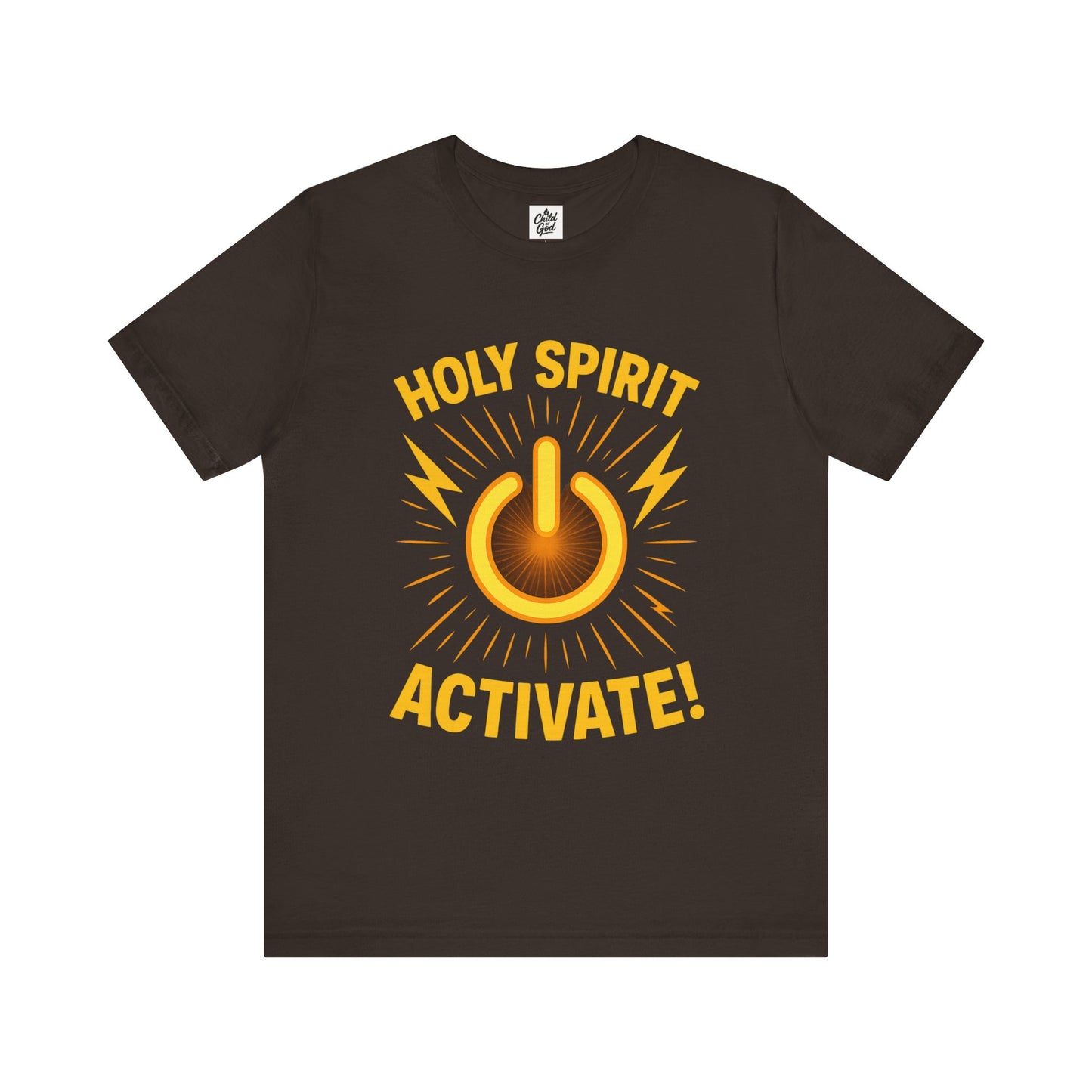 "Holy Spirit Activate" . Unisex Jersey Short Sleeve Tee - Casual Christian Graphic Shirt for Positive Vibes
