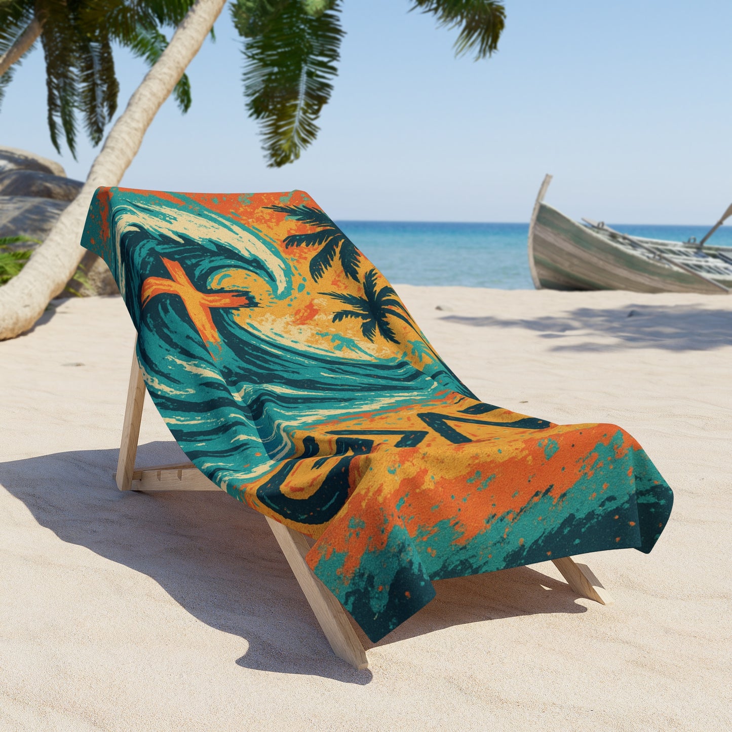 "God is Greater than the Highs and Lows" Christian Beach Towel
