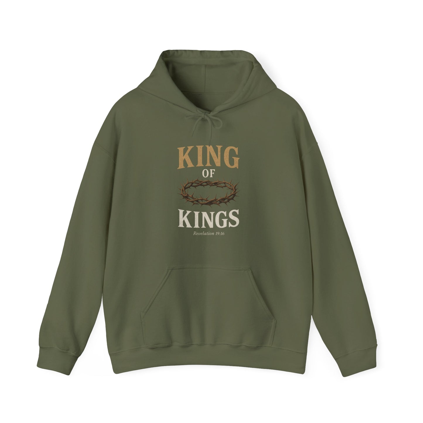 “King of Kings” Religious Hoodie – Unisex Pullover for Powerful Faith