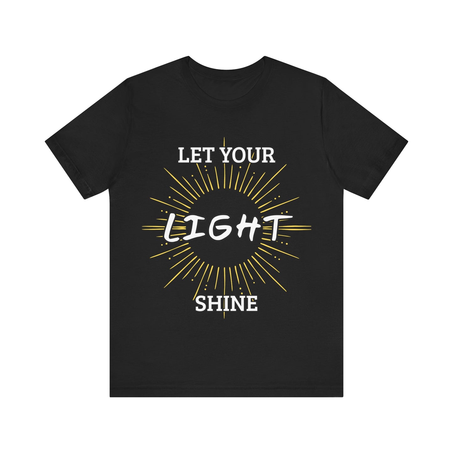 “Let Your Light Shine” Religious T-Shirt – Uplifting Faith Message