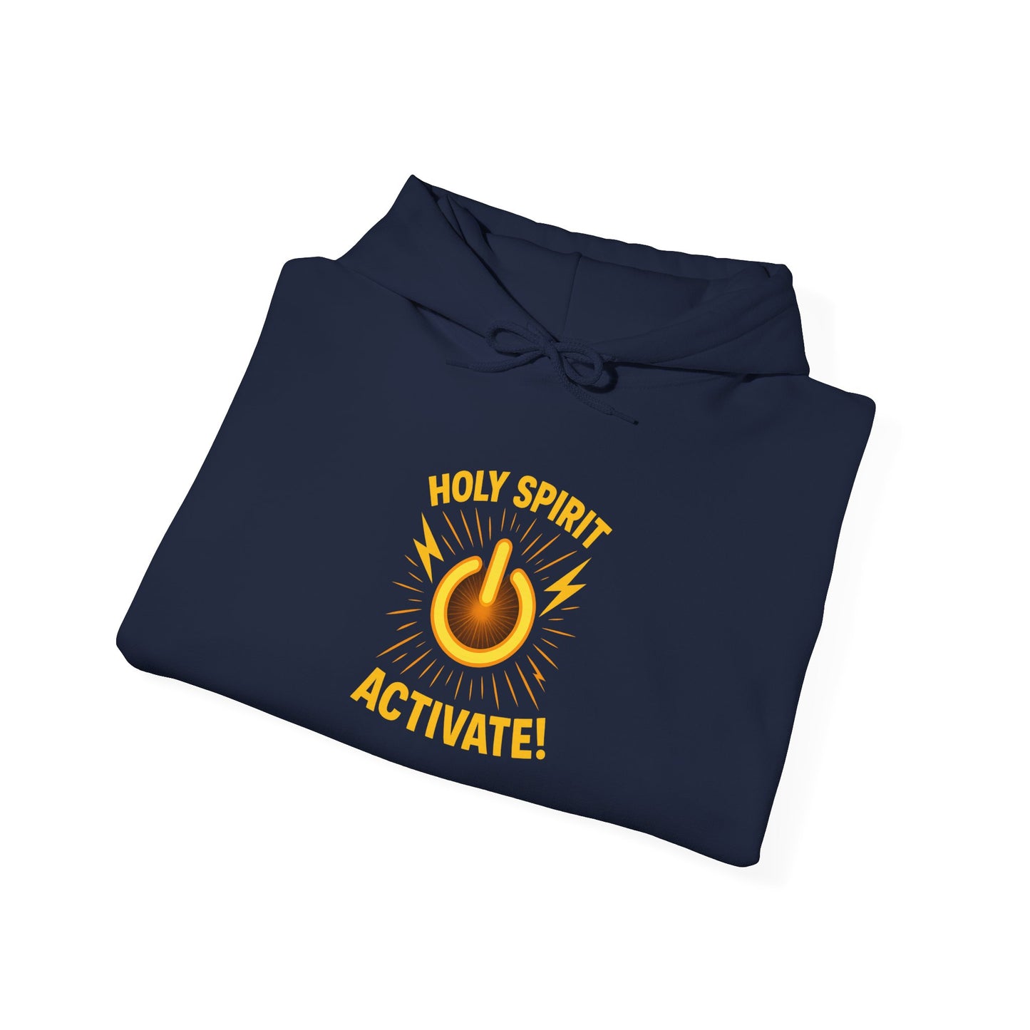 "Holy Spirit Activate" Hoodie - Unisex Heavy Blend Christian Sweatshirt for Relaxation & Faith