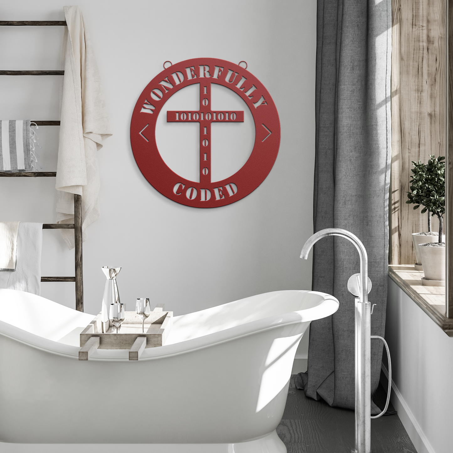 Christian_Coder_Gift__Divine_Code_Metal_Red_Modern_Bathroom_Mockup.png
