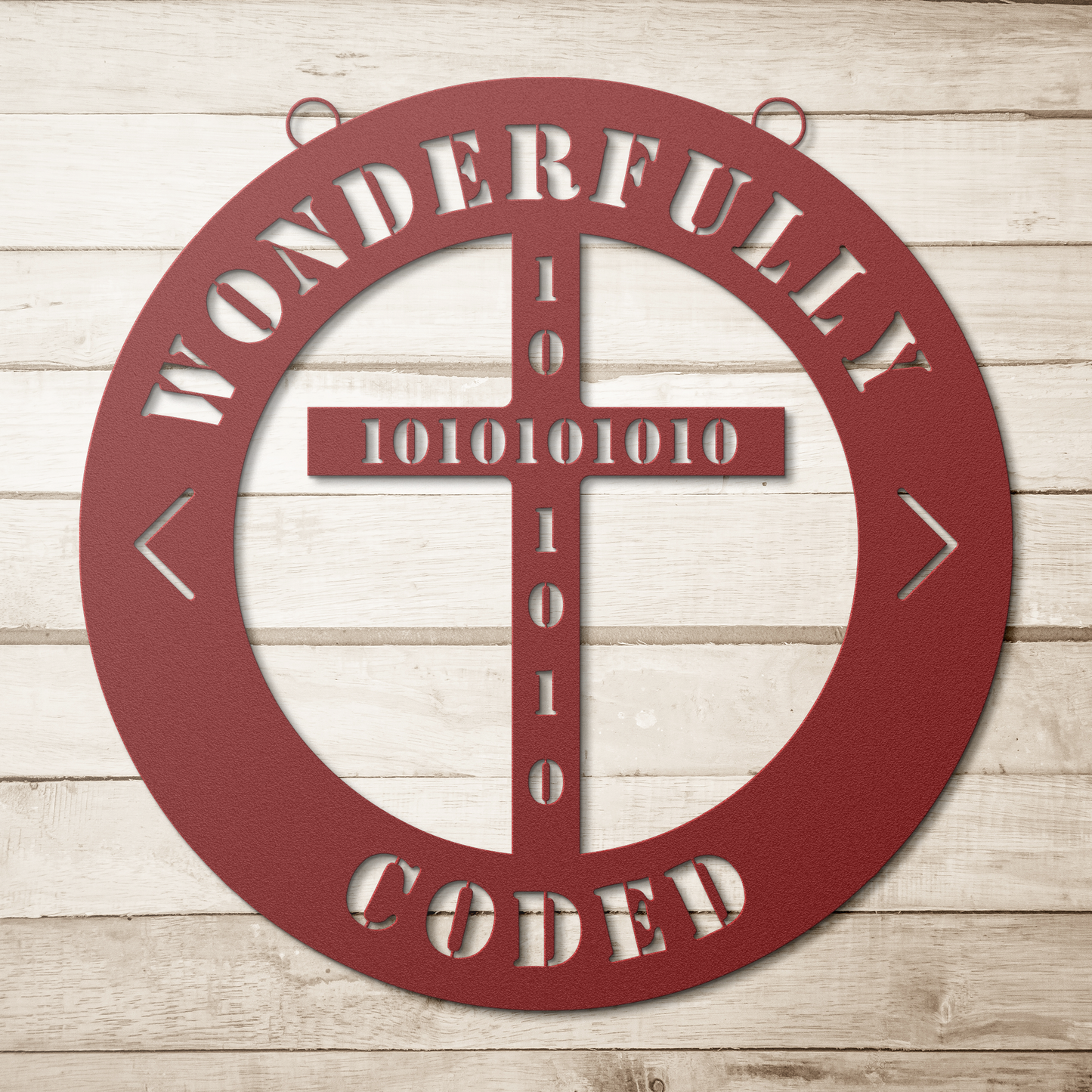 Christian_Coder_Gift__Divine_Code_Metal_Red_Simple_Wood_BKGD_Mockup.png