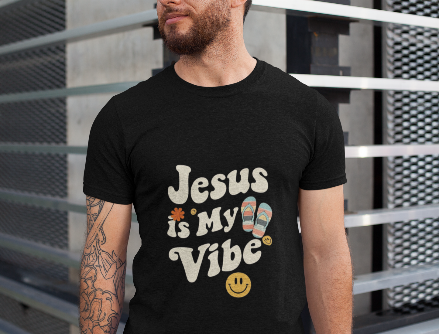 “Jesus Is My Vibe” Religious T-Shirt – Stylish Faith Statement