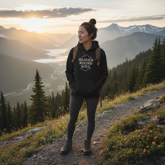 “Heaven-Bound Soul” Religious Hoodie – Unisex Pullover for Spiritual Encouragement