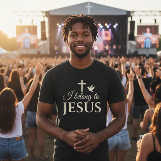 “I Belong to Jesus” Religious T-Shirt – Bold Statement of Faith and Identity