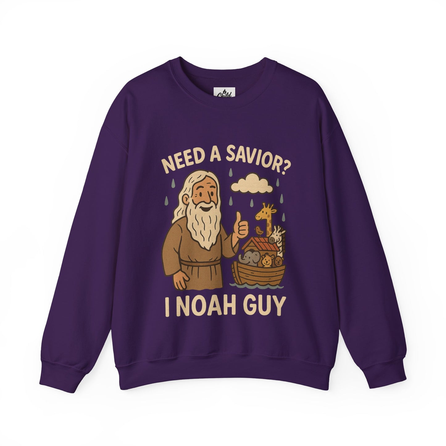 "Need a Savior? I Noah Guy." - Christian Sweatshirt - Unisex