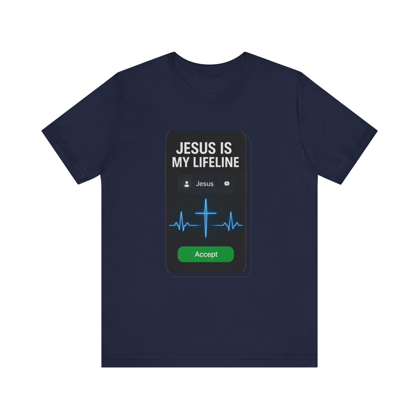 “Jesus Is My Lifeline” Religious T-Shirt – Faith-Filled Message of Hope