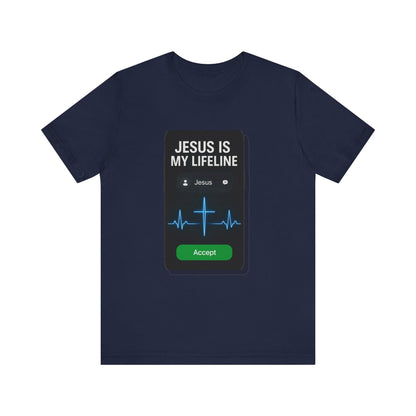 “Jesus Is My Lifeline” Religious T-Shirt – Faith-Filled Message of Hope