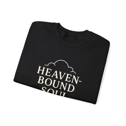 “Heaven-Bound Soul” Crewneck Religious Sweatshirt – Cozy Faith Apparel