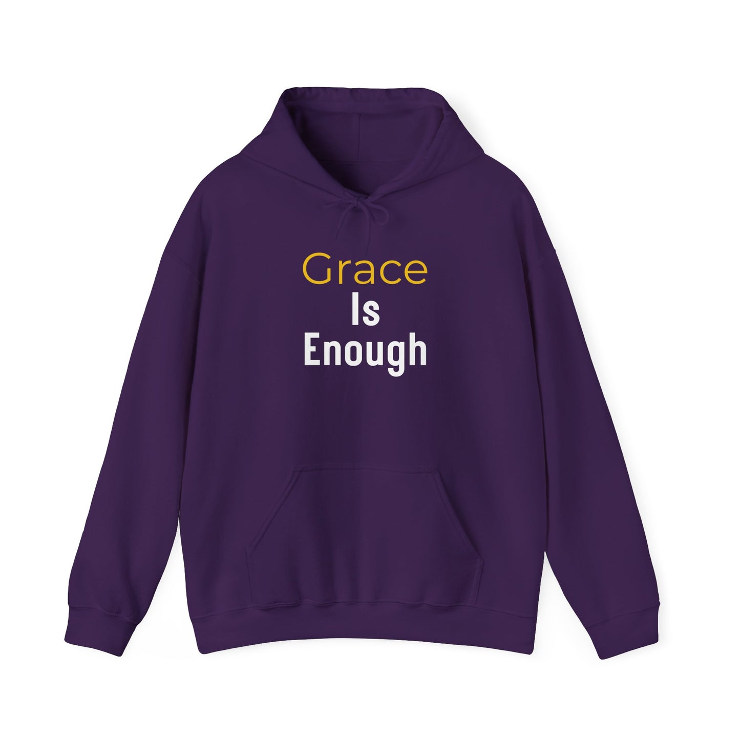“Grace is Enough” Religious Hoodie – Unisex Pullover for Everyday Encouragement