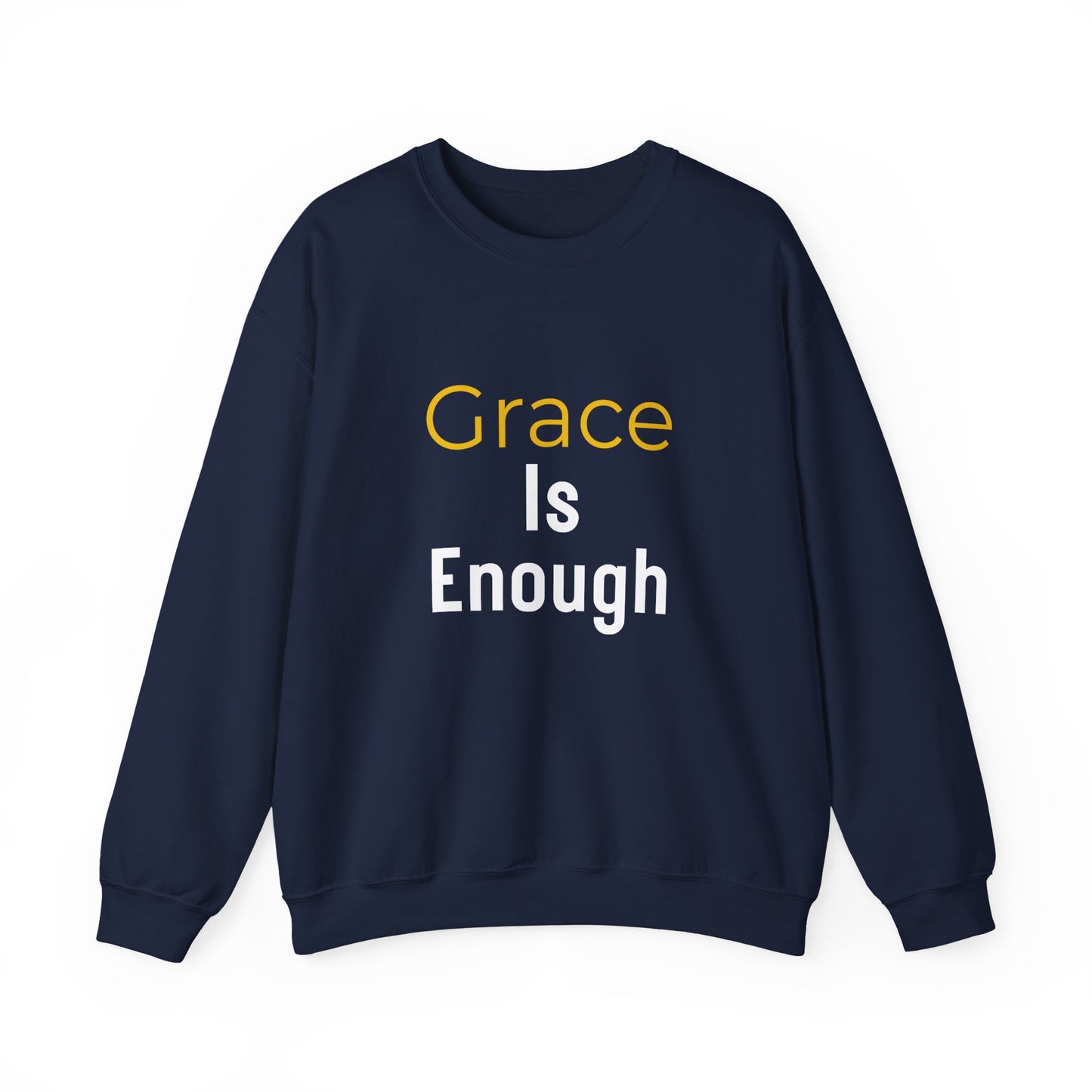 “Grace is Enough” Crewneck Religious Sweatshirt – Cozy Faith Comfort