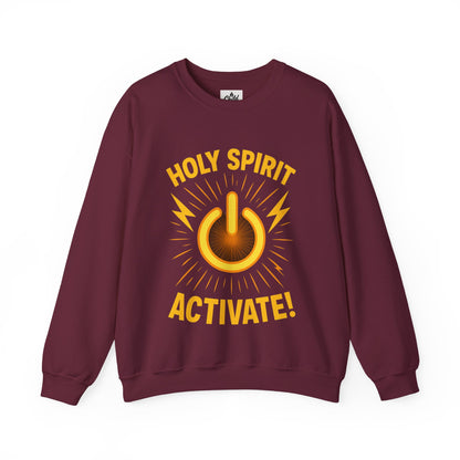 "Holy Spirit Activate" - Christian Sweatshirt - Unisex