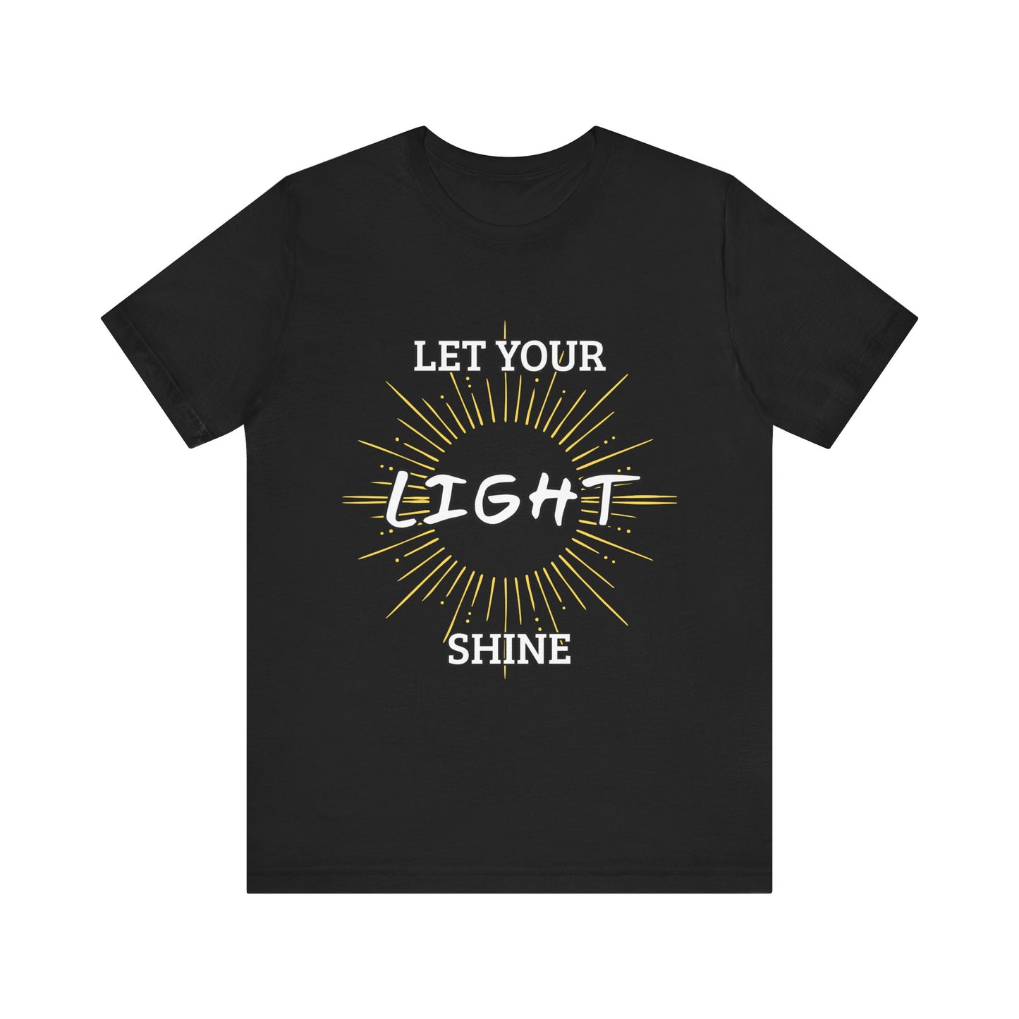 “Let Your Light Shine” Religious T-Shirt – Uplifting Faith Message